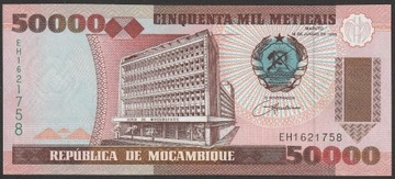 Mozambik 50000 meticais 1993 - stan UNC