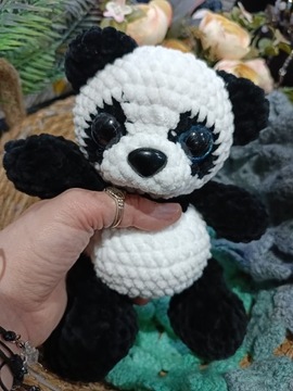 Mini panda maskotka szydełkowa prezent 25cm