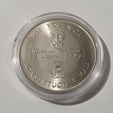 10000 złotych 1991 Konstytucja w kapslu Stan 1/-1