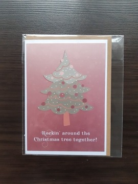 Ręcznie robiona kartka na święta Bożego Narodzenia