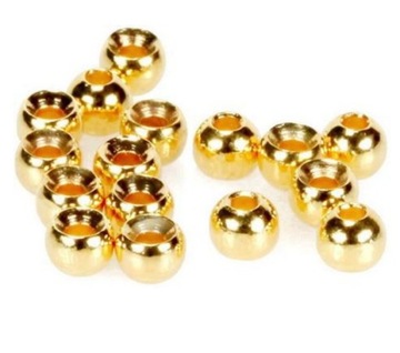 Główki wolframowe Tungsten Beads Gold 2,5mm 100szt