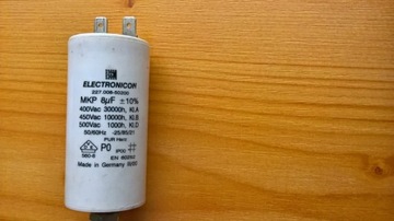 KONDENSATOR SILNIKA KOSIARKI ELEKTRYCZNEJ 8 MF