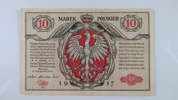 10 marek polskich 1916 Generał CM#13b st. III