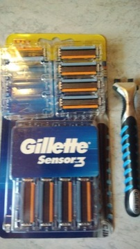 Maszynka Gilette sensor 3, wkłady do golenia 