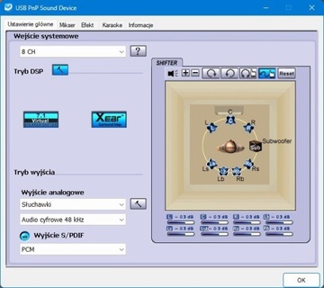 słuchawki Natec Genesis HX55 5.1 USB Virtual Sound