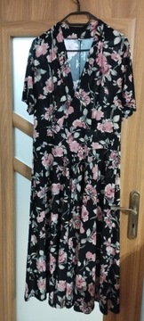 sukienka w kwiaty r.3XL 
