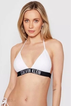 Calvin Klein Top bikini biały