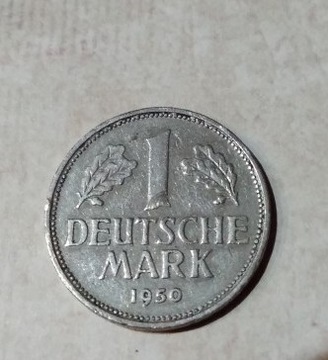 Moneta Niemcy 1 marka 1950