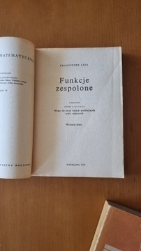 Funkcje zespolone, F. Leja