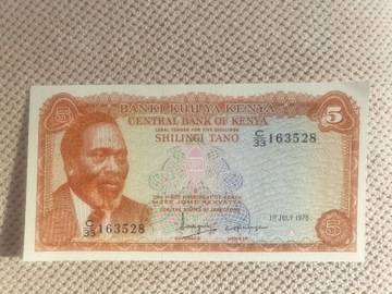 Kenia 5 Shilingów UNC