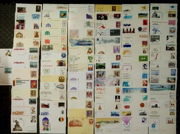 Pocztówki oraz koperty w większości FDC