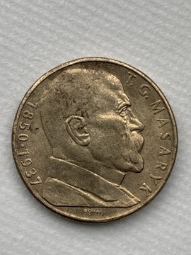 Czechy 10 koron 1990 Masaryk RONAI rzadka +zestaw 
