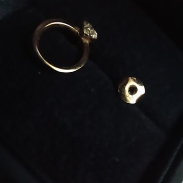 Kolczyki złote pierścionki zaręczynowe 