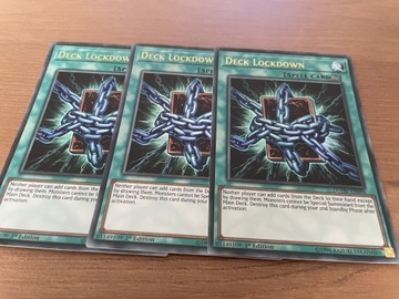 Yugioh Deck Lockdown x3 Holo Playset