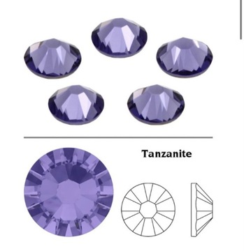 Cyrkonie Swarovski TANZANITE - 2.2mm 50SZT