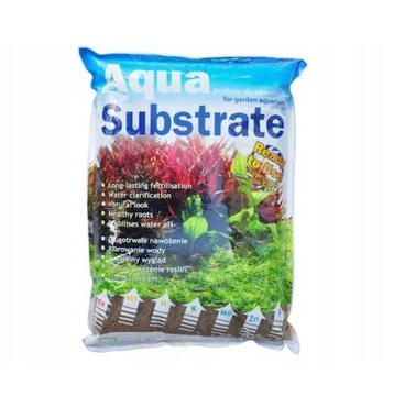 Podłoże Aqua Substrate do akwarium brązowe 5,4 kg