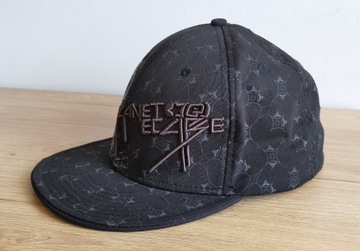 CZARNA CZAPKA Z PŁASKIM DASZKIEM FULL CAP PLANET ECLIPSE 3D BAWEŁNA L/XL