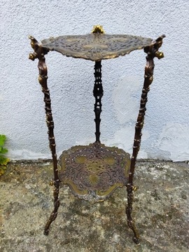 Stolik ażurowy kwietnik metalowy 68cm 128760