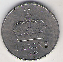 Norwegia 1 Krone 1982