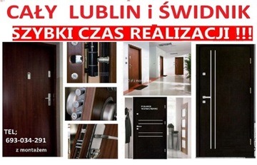 Drzwi zewnętrzne ocieplone antywłamaniowe ,polskie