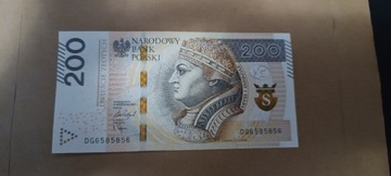 Banknot 200zł RADAR bardzo dobry stan