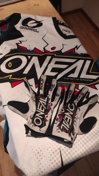 Koszulka MTB Oniell i  rękawiczkami 