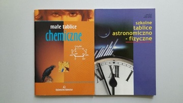 Małe tablice szkolne chemiczne fizyczne astro