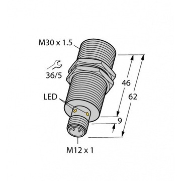 Czujnik zbliżeniowy indukcyjny Bi10-M30-AP6X-H1141