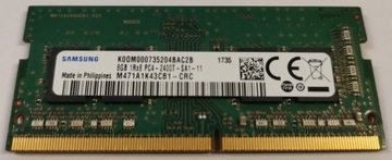 RAM DDR4 8GB Samsung M471A1K43CB1-CRC 2400 Mhz