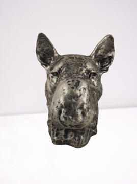 Figura Dekoracja Pies Głowa Bulterier
