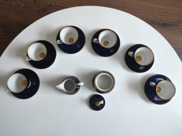 Zestaw kawowy espresso porcelana WEIMAR dla 6 os.