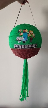 Piniata Minecraft dwukolorowa