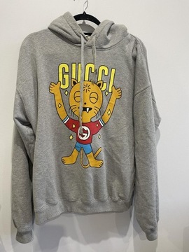 Bluza GUCCI x Pablo Delcielo szara z kapturem 