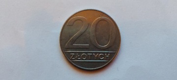 Polska 20 złotych, 1990 r. (L170)