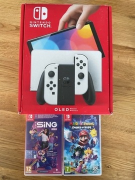 Konsola Nintendo Switch plus 2 gry gwarancja