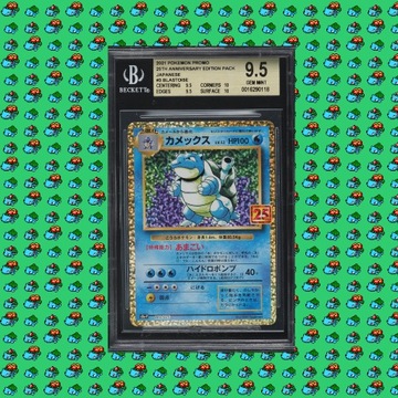 Pokemon BGS 9.5 PSA10? Blastoise #3 25th 