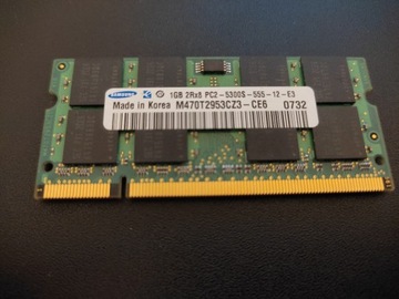 RAM do laptopa DDR2 1GB SAMSUNG