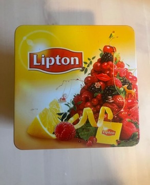 Puszka metalowa Lipton po herbacie