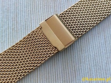 Bransoletka do zegarka smartwatcha 24 mm złota