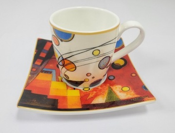 Filiżanka Kandinsky Heavy Red espresso Goebel