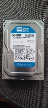 DYSK HDD WD CAVIAR BLUE 500gb SPRAWNY 100%