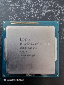 Procesor Intel Xeon E3-1220V2 3.10 ghz