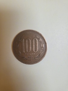 Moneta, Chile, 100 Pesos, 1997, Santiago,