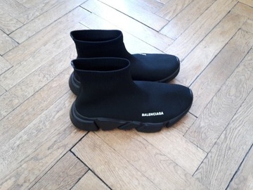 Czarne sneakersy skarpetkowe Balenciaga 40