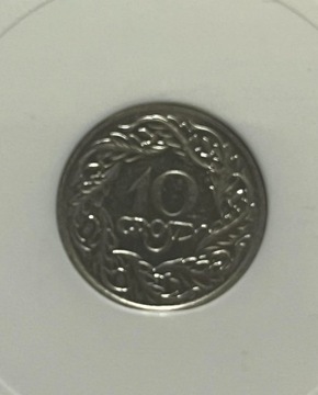 Moneta 10 groszy 1923 rok AU-55