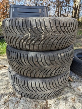 3 zimowe opony Michellin 205/55R16 TYLKO ELBLĄG