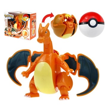 Figurka Pokemon Pikachu Charizard + Pokeball 