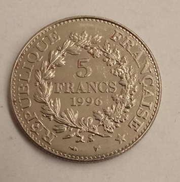 Francja 5 frank 1996 rok