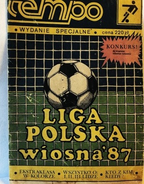 TEMPO Liga Polska Wiosna 1987 Wydanie specjalne