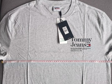 T-shirt Tommy Jeans męski M szary  DM0DM14002